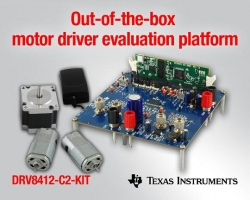 Nowa platforma firmy TI do ewaluacji układów napędowych dla silników komutatorowych i krokowych
