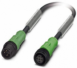 Kabel czujników M12 z nakrętką z tworzywa sztucznego