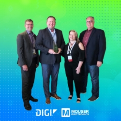 Mouser otrzymuje wyróżnienie dla najlepszego dystrybutora nowych produktów od firmy Digi International