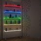 Podświetlane półki szklane LED. Wymiary, kształty, kolory na zamówienie.