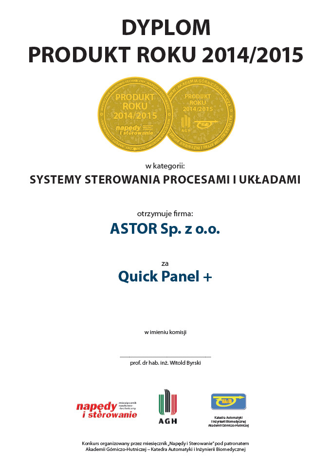 Produkt Roku 2014 2015 Quick Panel Plus ASTOR