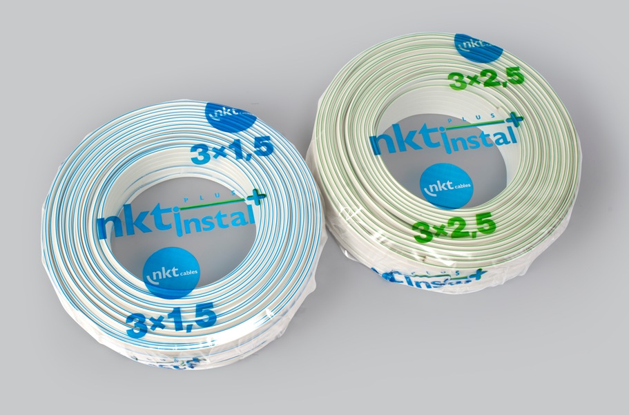 Przekroje przewodów nkt instal PLUS YDYp można łatwo rozróżnić po oznaczeniach kolorystycznych Fot.: nkt cables