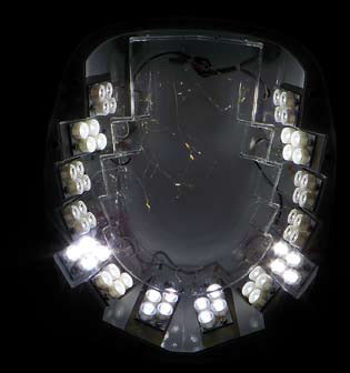 Rys. 1. Widok modułów świecących opraw z diodami elektroluminescencyjnymi