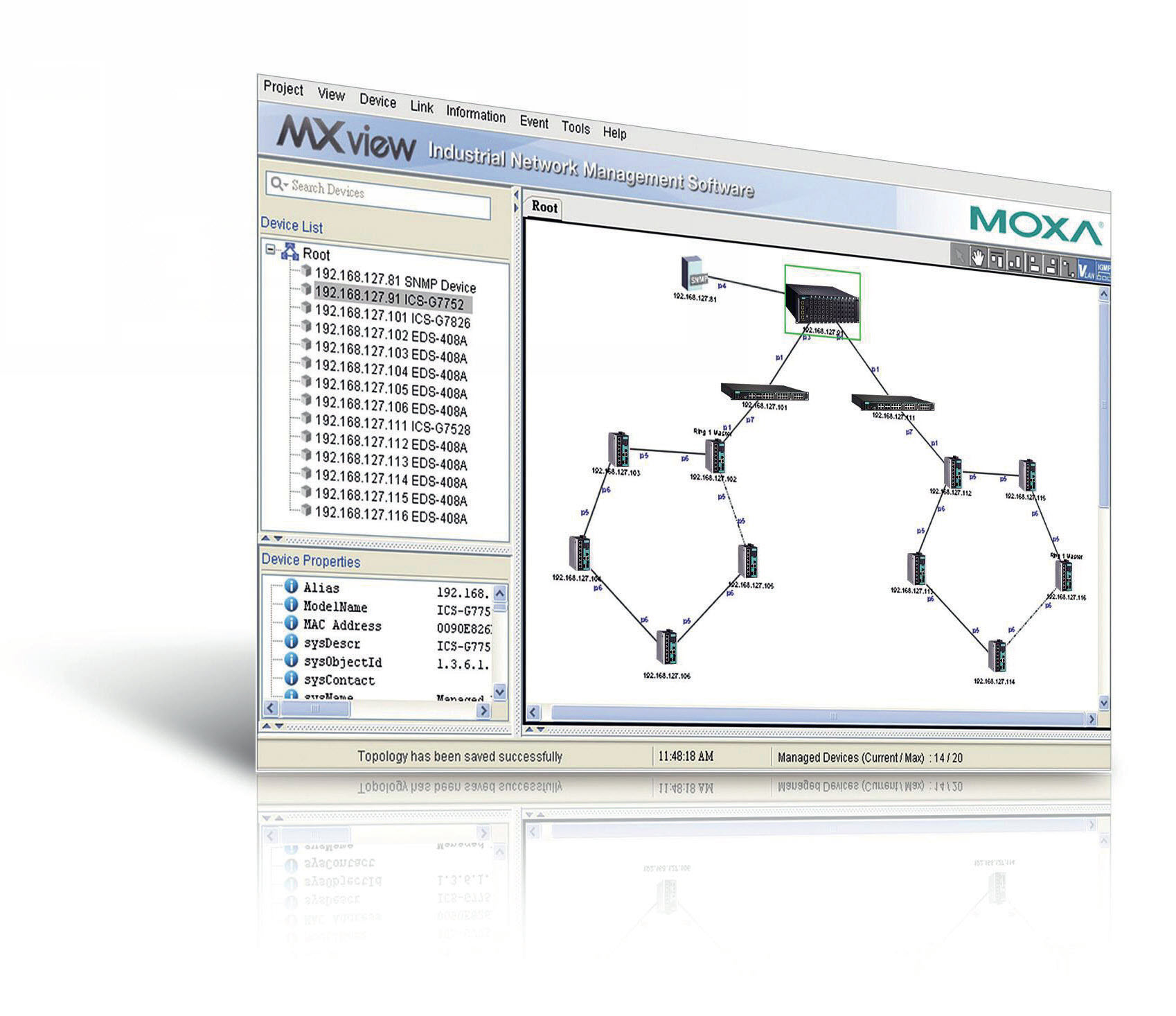 Konfiguracja sieci Ethernet w oparciu o pakiet MOXA MXstudio ...